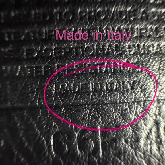 Coach Backpack Vintage Black Leather ITALY Bucket Bag 90s Sonoma Cinch Sling Pur - Picture 9 of 16